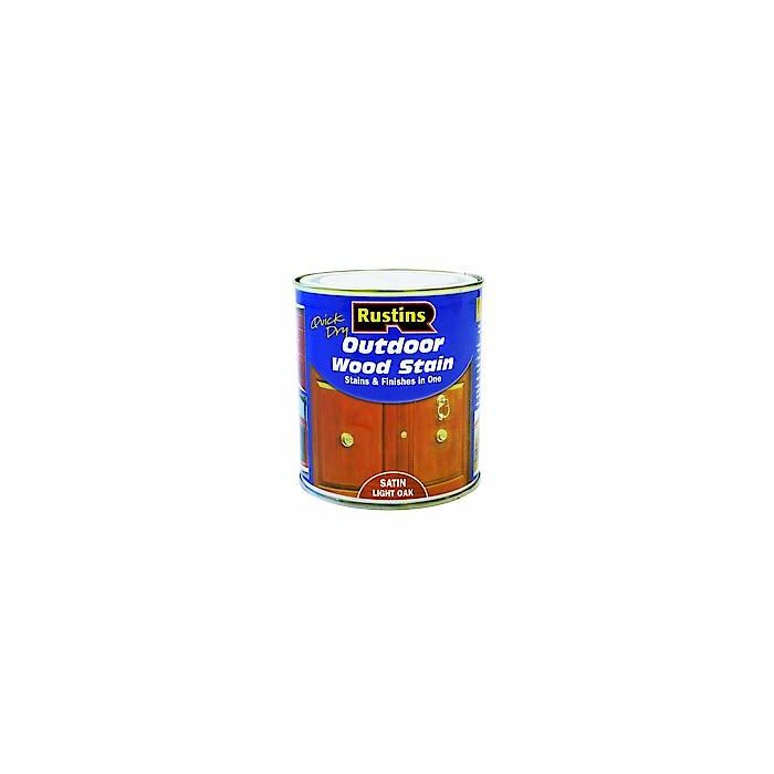 Rustins Ext Woodstain Satin Lt Oak 250Ml