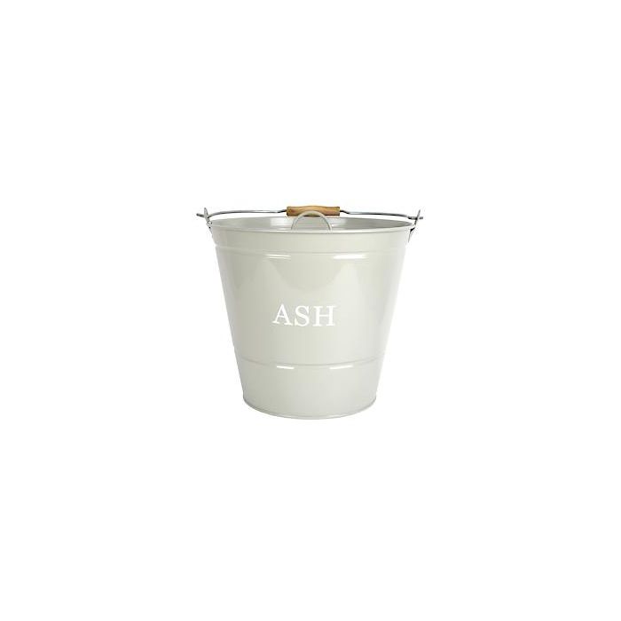 Ash Bucket With Lid Olive 0452