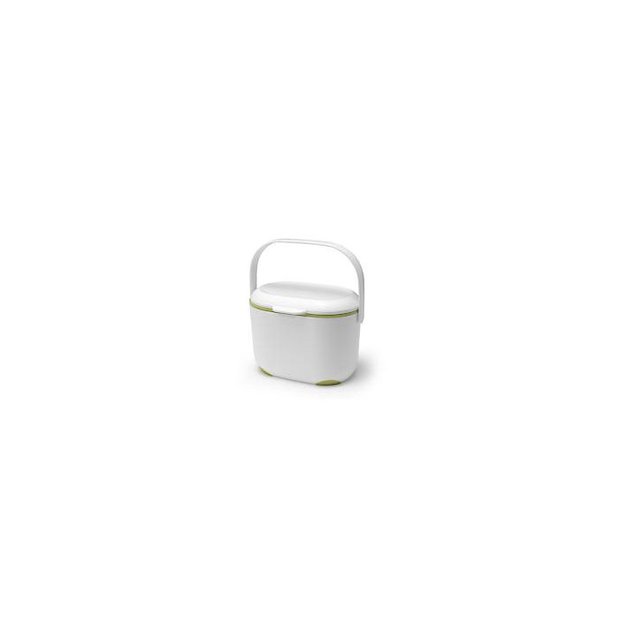 2.5L Compost Caddy White/Green