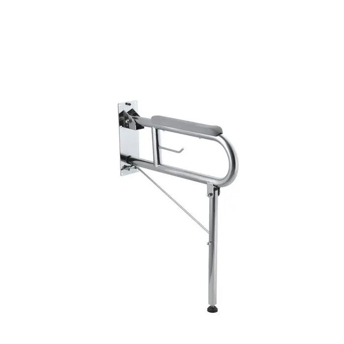 Aqualona DROPDOWN GRABBAR WITH LEG - TOILET 775MM
