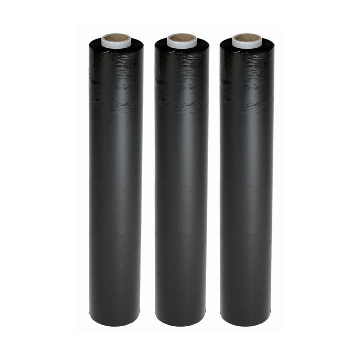 Hand Stretch Film Pallet Wrap Black 6 X 250M