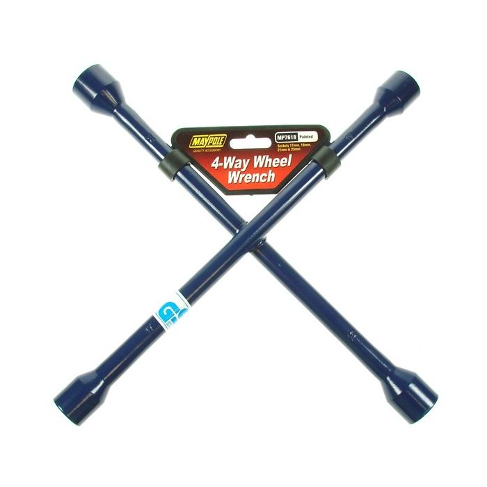 4 Way Wheel Wrench Blue