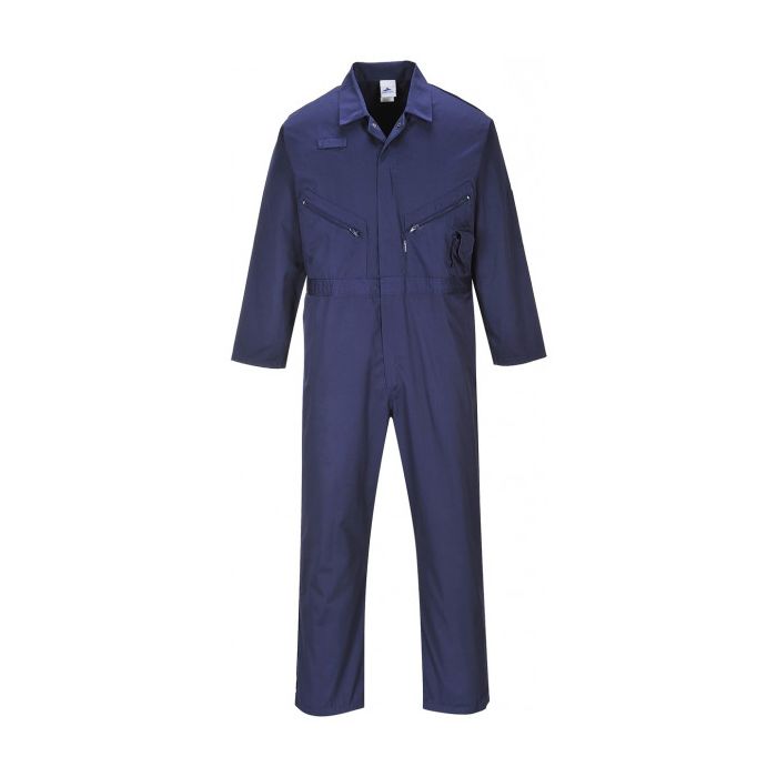 Polycotton Zip Coverall Navy Medium Regular