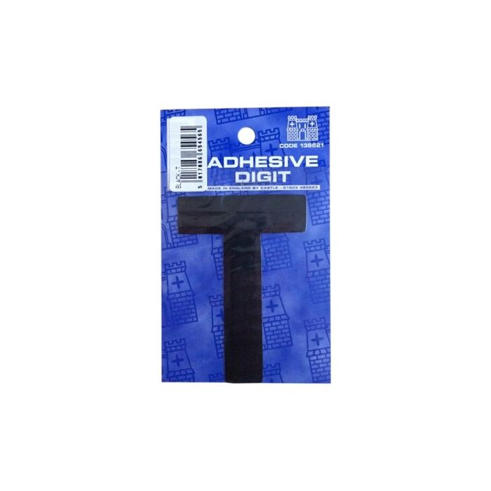 T 3In. Adhesive Digit Black Pack Of 12