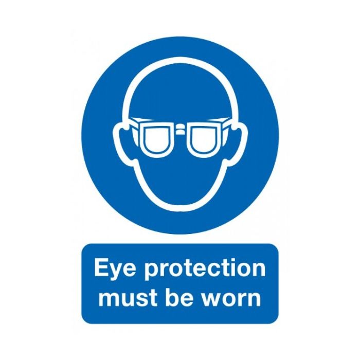 Eye Protection Must Be Worn Sign Rigid Polypropylene 297Mm X 210Mm