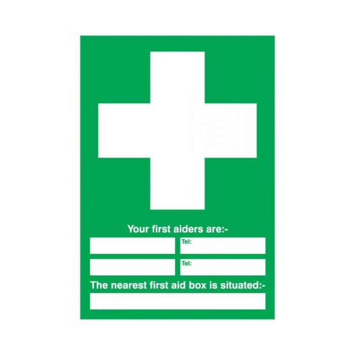 First Aider Awareness Sign Rigid Polypropylene 297Mm X 210Mm