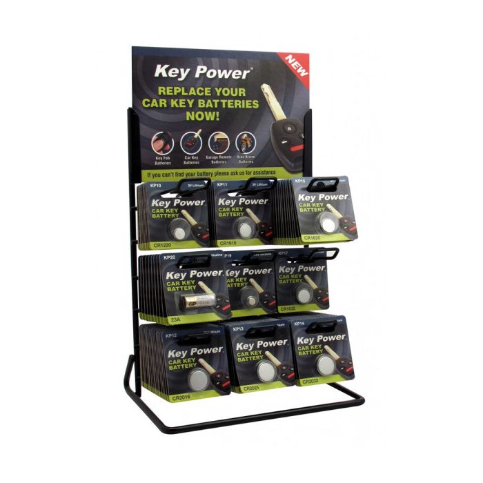 Coin Cell Battery 9 Hook Display Stand