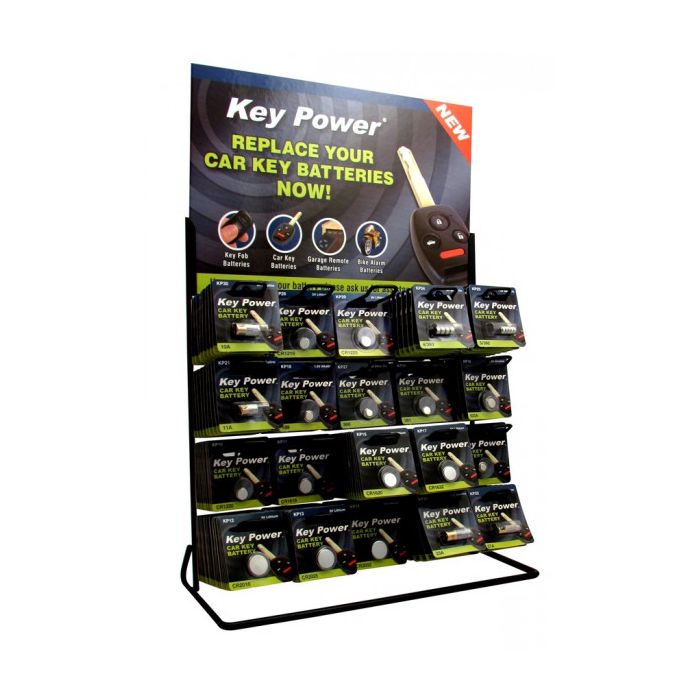 Coin Cell Battery 20 Hook Display Stand