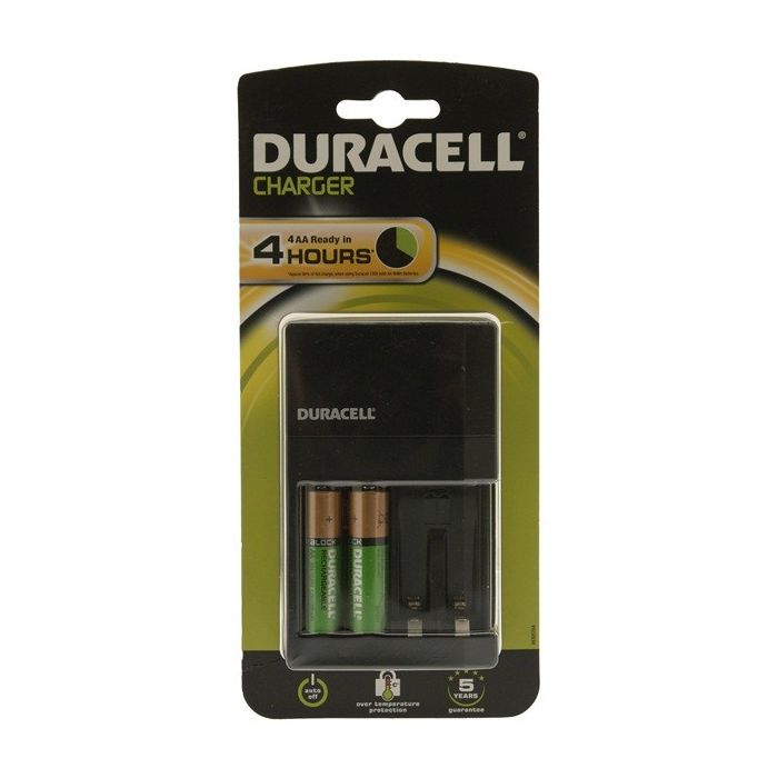 Plugin Battery Charger With 2X Aa Batteries