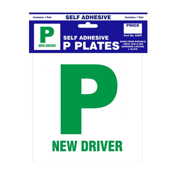 P Plates Self Adhesive Pair