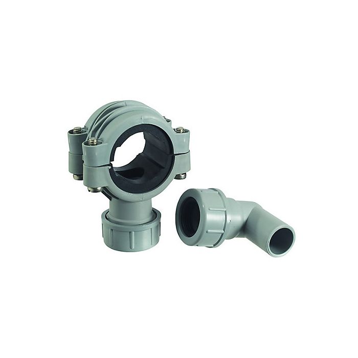 Mcalpine Pipe Clamp Connector Grey Clamp1gr