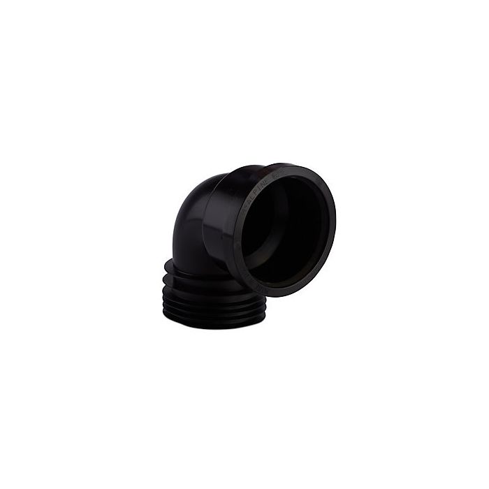 Mcalpine 90 Degree Drain Connector Black 100Mm Dc90-Bl