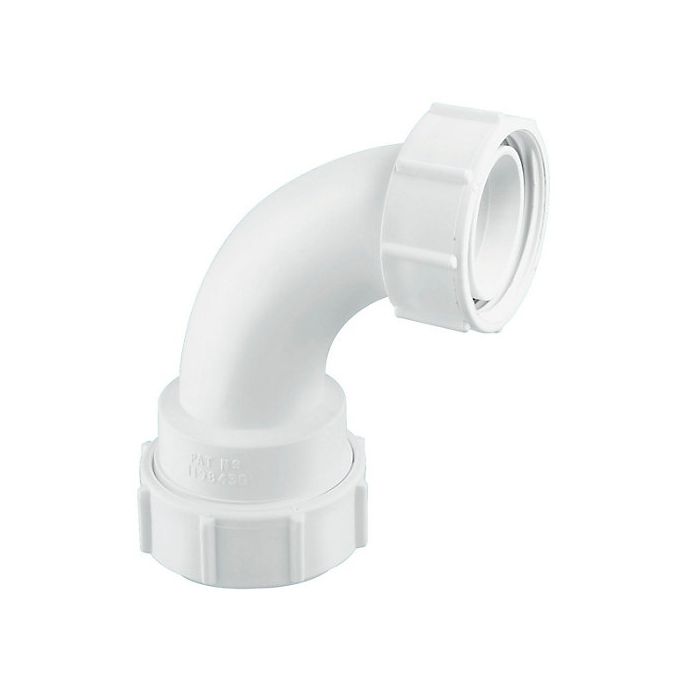 Mcalpine 90 Degree Multifit Bend X Bsp Coupling Nut S5m