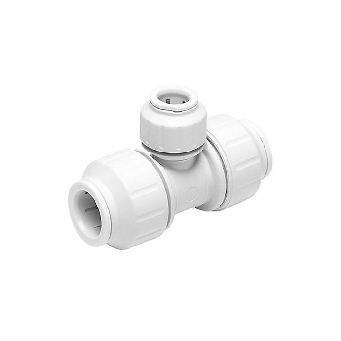 Jg Speedfit Reducing Tee White 15Mm X 15Mm X 22Mm - Pem3022cw