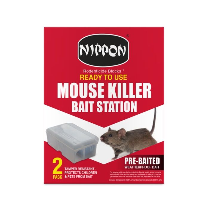 Nippon Ready To Use Mouse Killer Station Pack 2