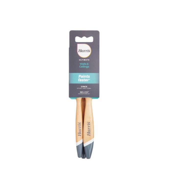 Harris Ultimate Wall & Ceiling Paint Brush Pack 3