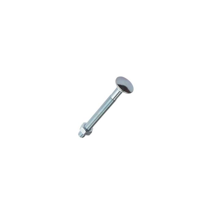 Securit Carriage Bolts Nuts Zp Pack of 10 M6x50