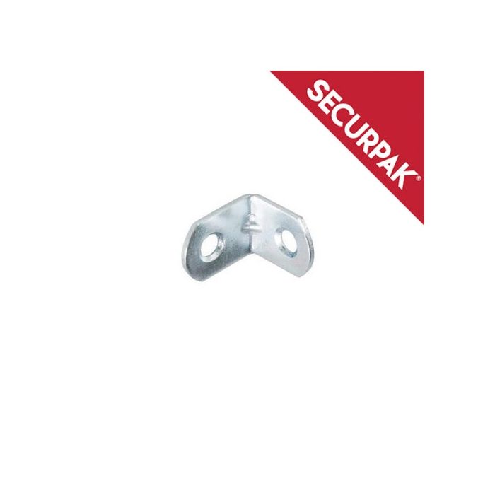 Securpak Zinc Plated Angle Bracket 19mm Pack 10