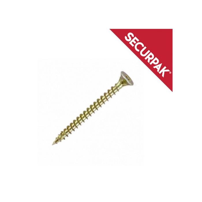 Securpak Pozi CSK Screws YZP 4x60 Pack 22