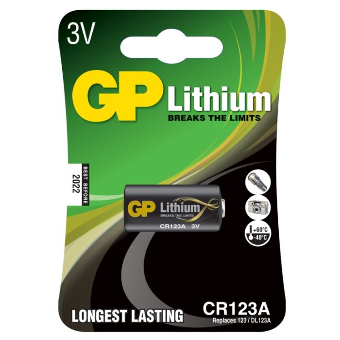 GP Lithium Battery CR123A Single
