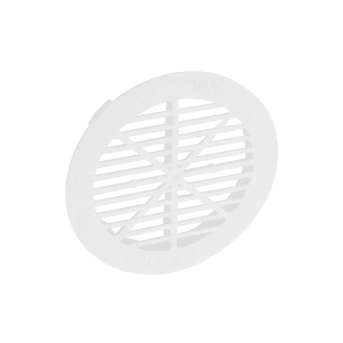 Securit Plastic White Round Soffit Vent 70mm