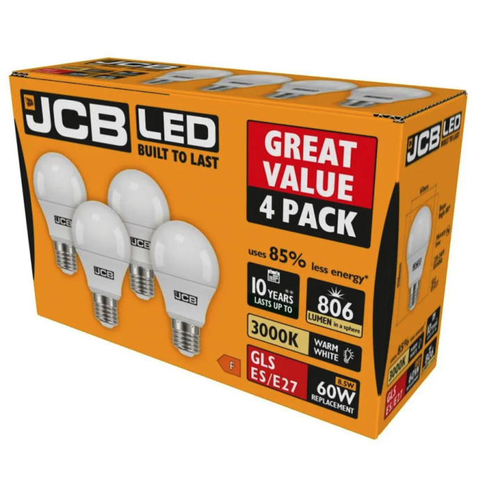 JCB GLS ES E27 3000k Warm White