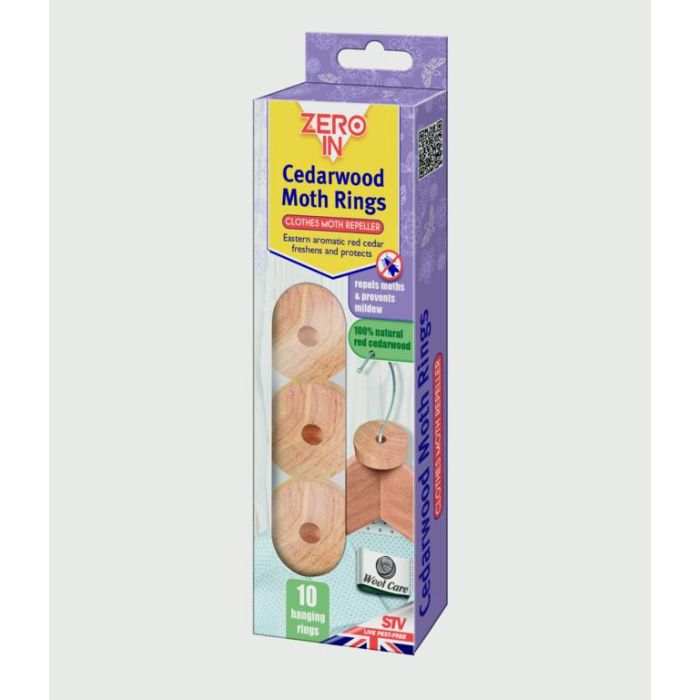 Zero In Cedarwood Moth Rings 10 pack