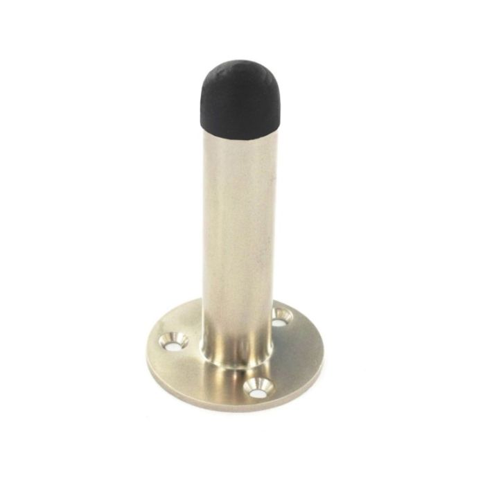 Securit Brushed Nickel Projection Door Stop 75mm