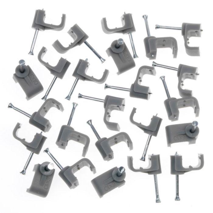 SupaLec Cable Clips Flat Pack 10 14mm