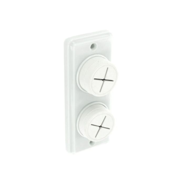 Securit Towel Holder White Double