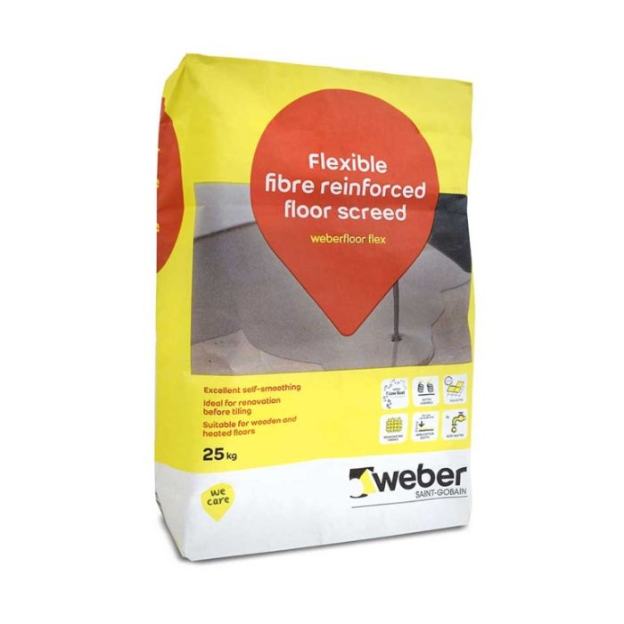 Weber Flexible Floor Levelling Compound 25kg Grey