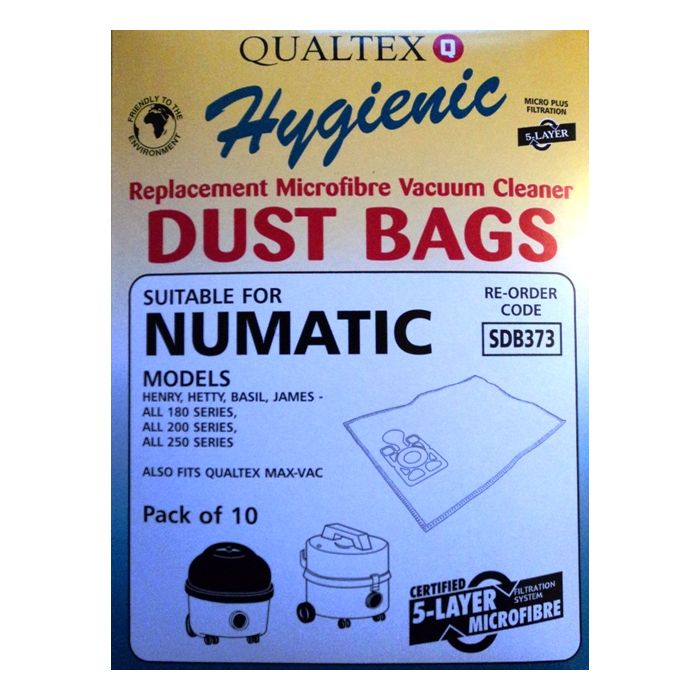 Numatic Henry AS200 Microfibre Bags Pack of 10