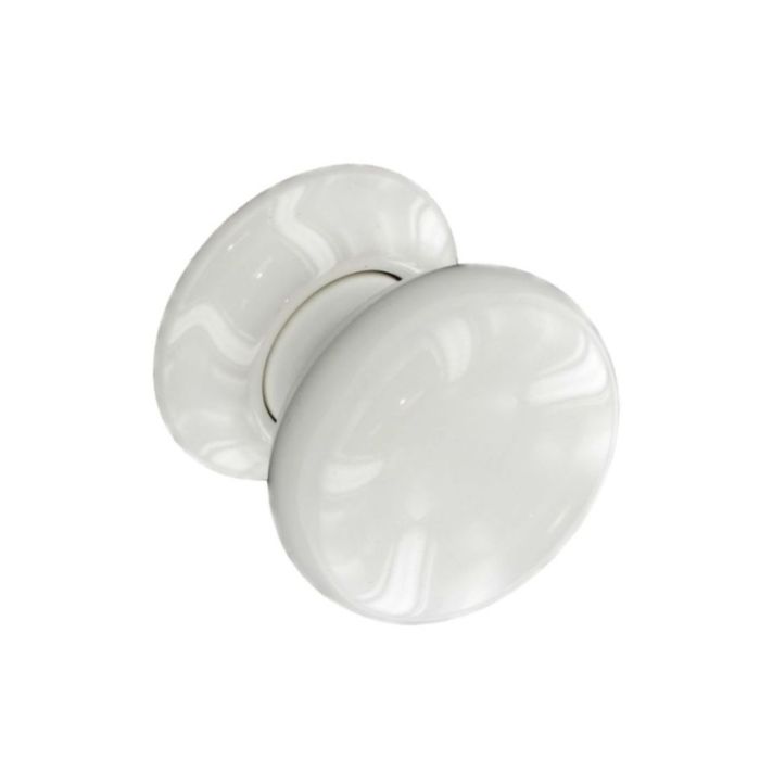 Securit Ceramic Door Knobs White (Pair) 60mm