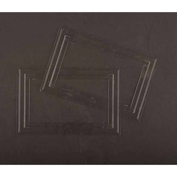 Dencon Clear Finger Plate for 2 Gang Socket Pre-Packed