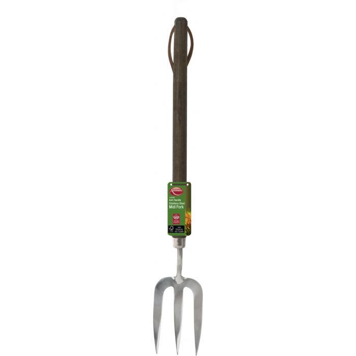 Ambassador Ash Handle Stainless Steel Midi Fork Length: 46cm