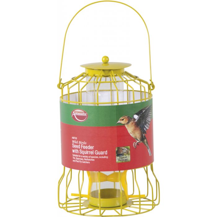 Ambassador Wild Birds Seed Feeder With Squirrel Guard