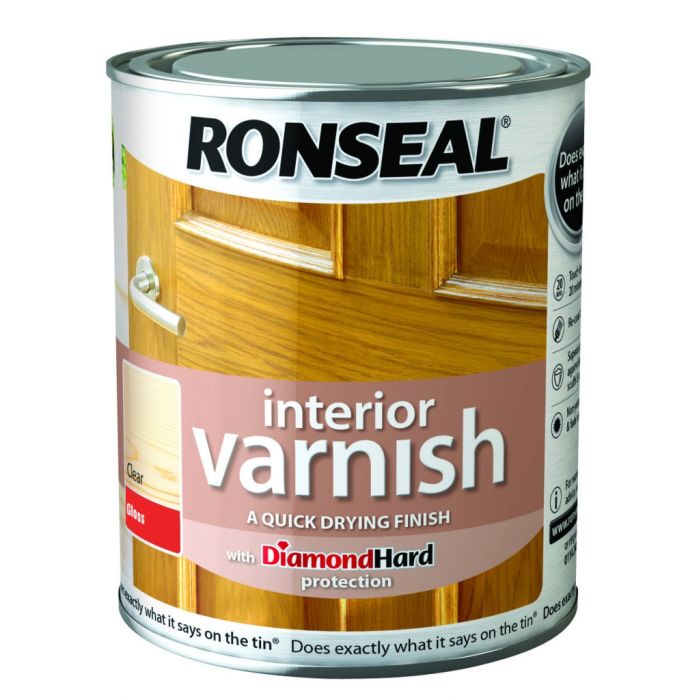 Ronseal Interior Varnish Gloss 250Ml Clear