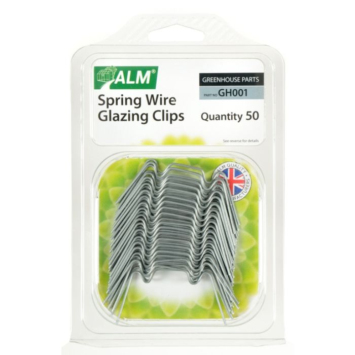 Alm Spring Wire Glazing Clips Pack Of 50