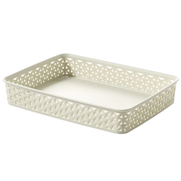 Curver My Style Rattan Tray Vintage White A4