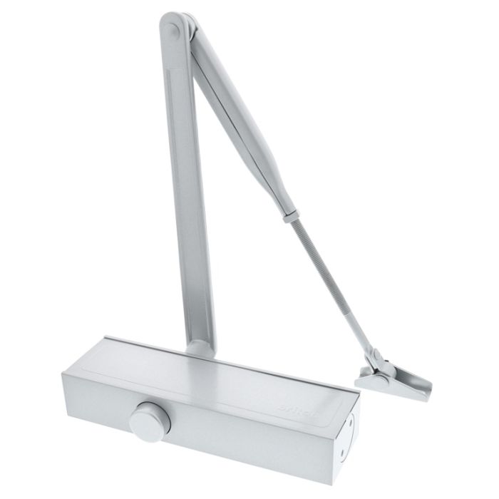 Briton Template Adjustable Door Closer Silver