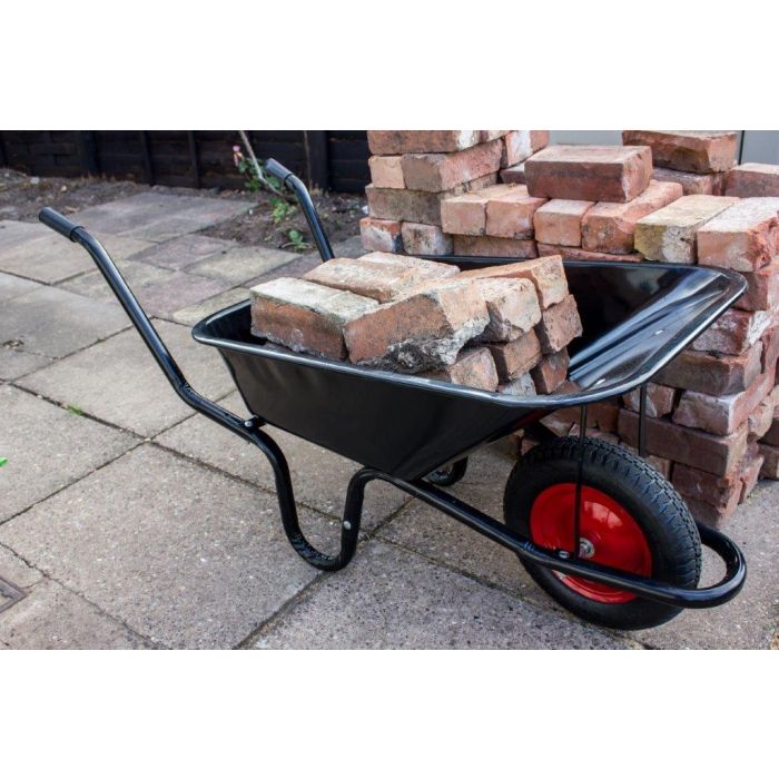 Ambassador Boxed Black Builders Wheelbarrow 90L