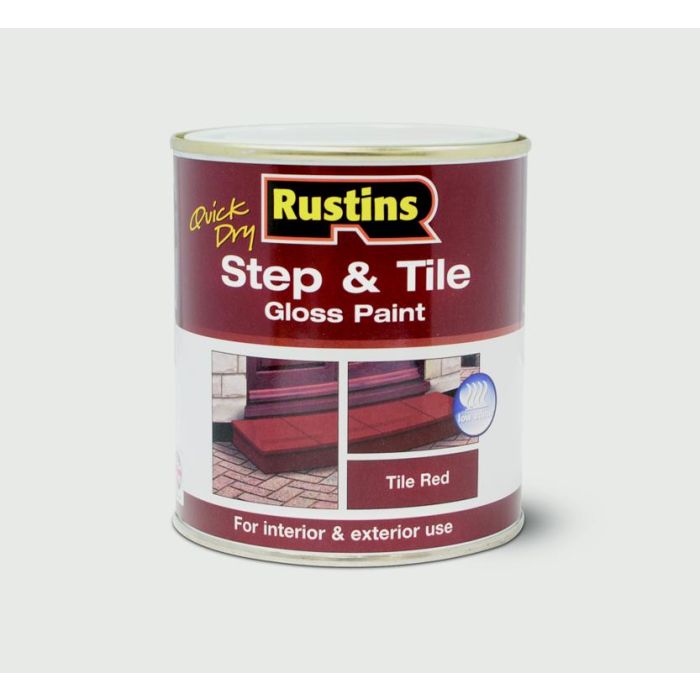 Rustins Quick Drying Step Tile Red 500Ml
