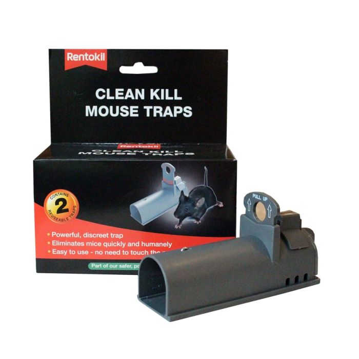 Rentokil Clean Kill Mouse Trap Twin Pack