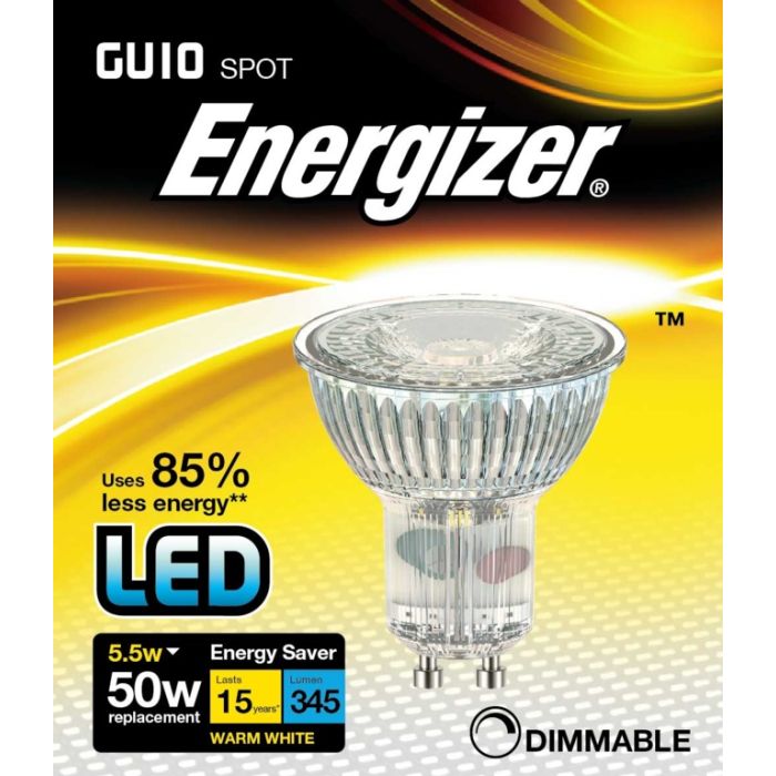 Energizer Led Gu10 350Lm Warm White Dimm 36 5.5W