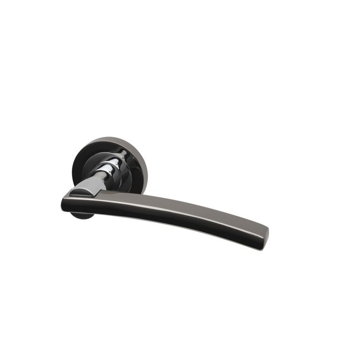 Intelligent Levers On Round Rose Black Nickel