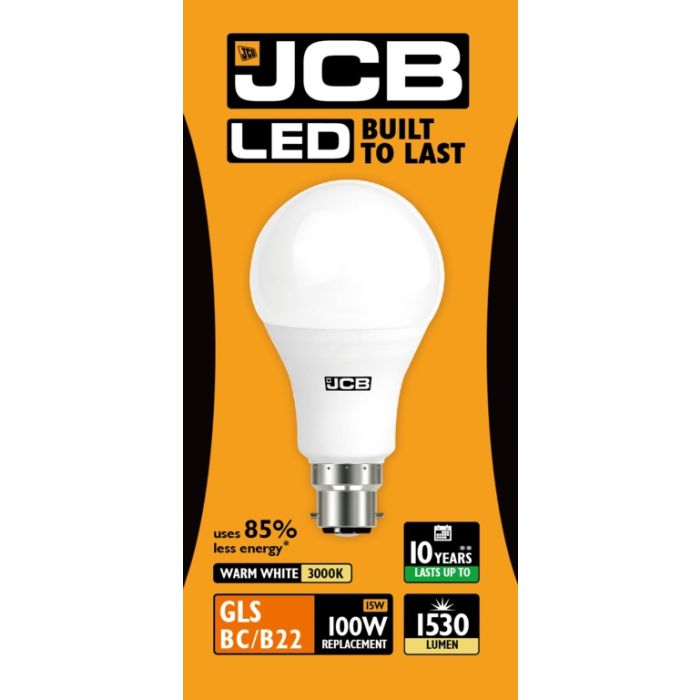 Jcb Led A60 1520Lm Opal 15W B22 2700K