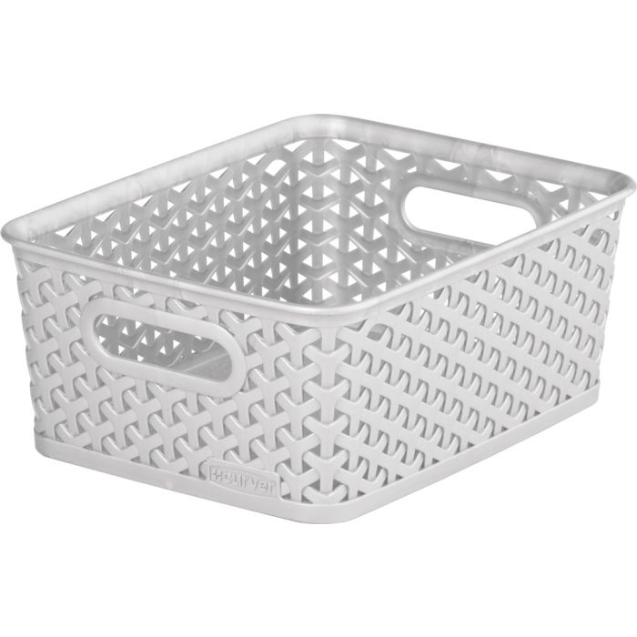 Curver Nestable Rattan Basket 8L Grey