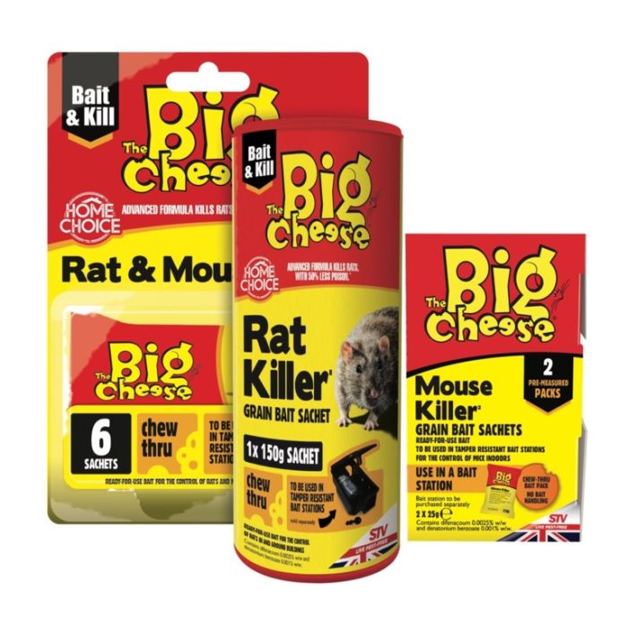 The Big Cheese Rat Killer Grain Bait Sachet