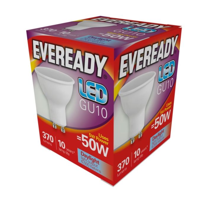 Eveready Led Gu10 5W 370Lm Daylight 6500K