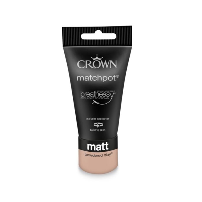 Crown Matt Emulsion 40ml Powdered Clay